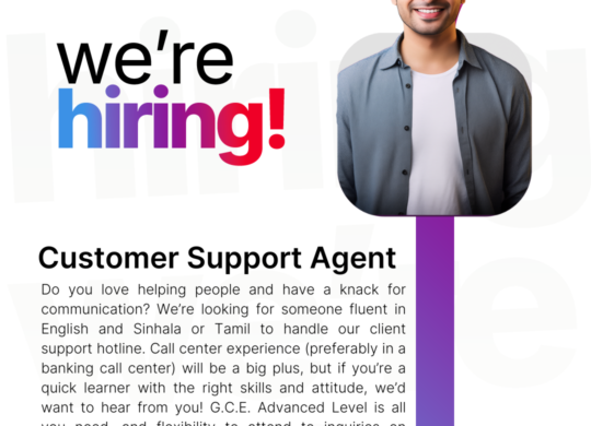 Customer Support Agent SM Advert